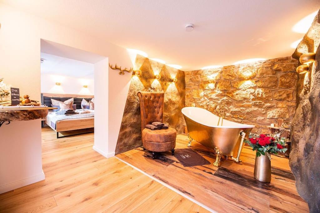 Chalet Vitaspa - Whirlpool & Sauna Privatspa Pegnitz Ngoại thất bức ảnh