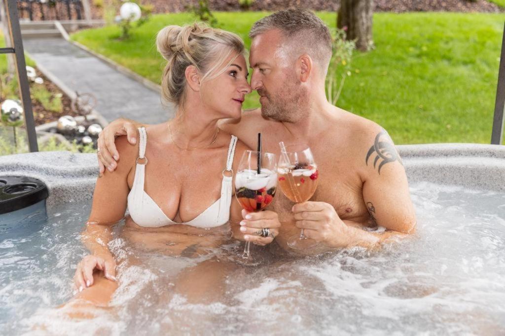 Chalet Vitaspa - Whirlpool & Sauna Privatspa Pegnitz Ngoại thất bức ảnh