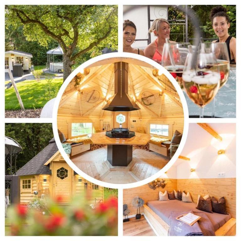 Chalet Vitaspa - Whirlpool & Sauna Privatspa Pegnitz Ngoại thất bức ảnh