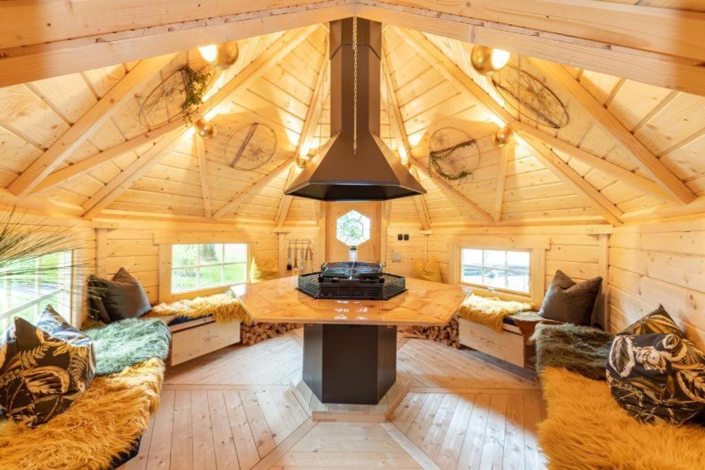 Chalet Vitaspa - Whirlpool & Sauna Privatspa Pegnitz Ngoại thất bức ảnh