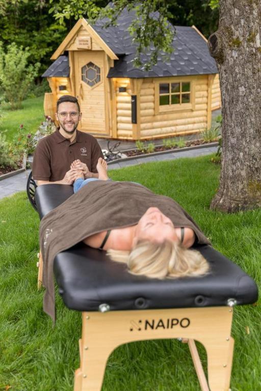 Chalet Vitaspa - Whirlpool & Sauna Privatspa Pegnitz Ngoại thất bức ảnh